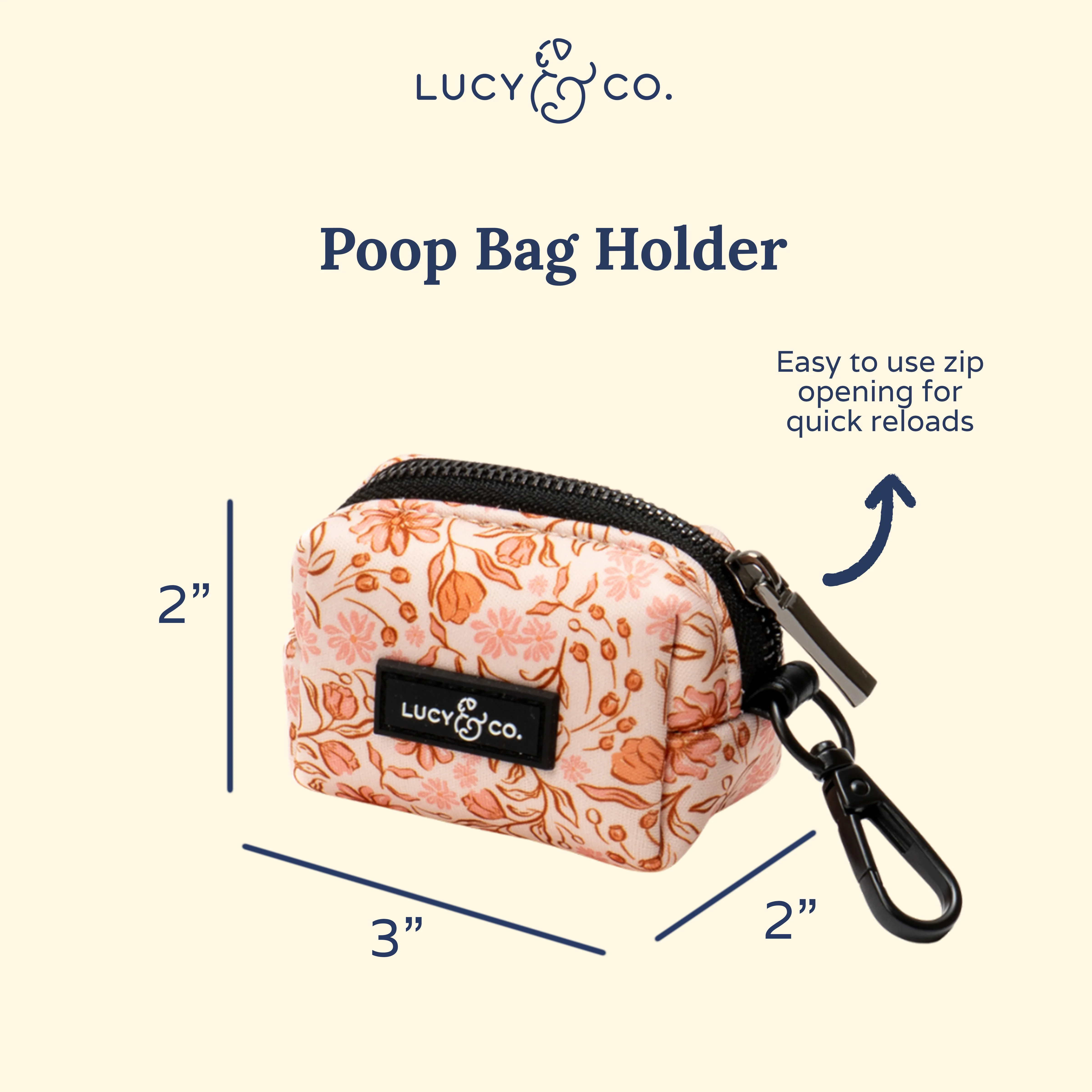 Woodland Wildflowers Poop Bag Holder - Image 3