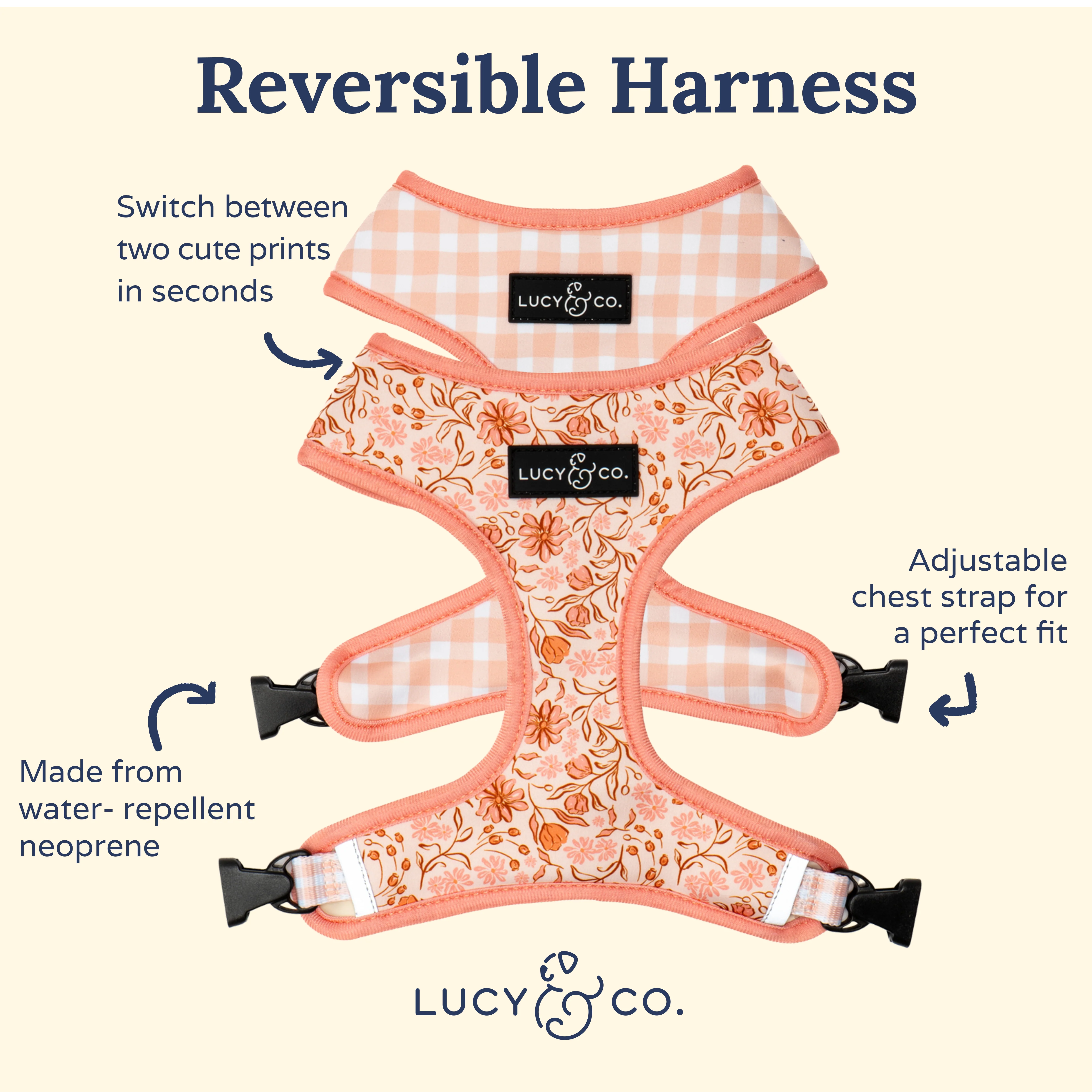 Woodland Wildflowers Reversible Harness - Image 5