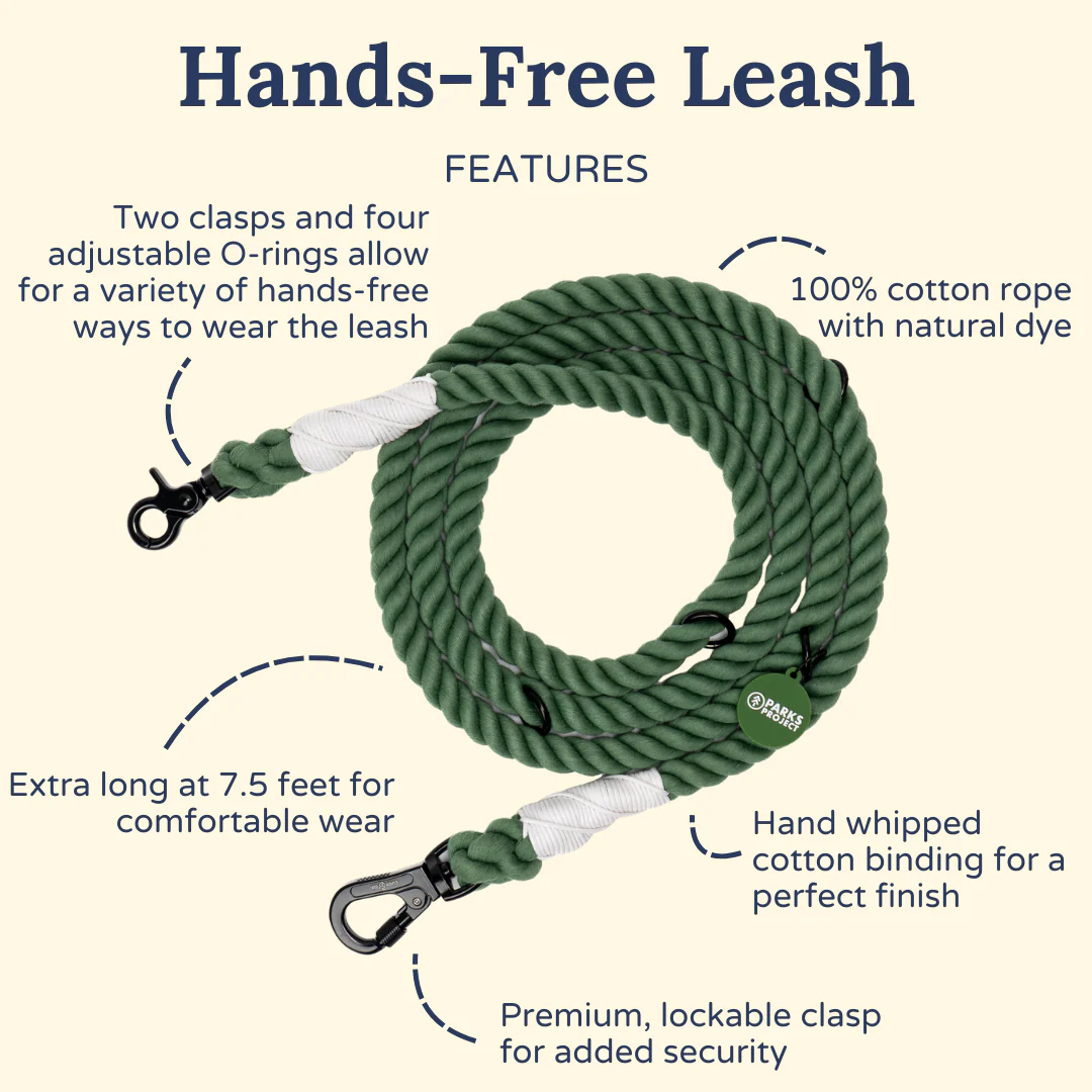 Lucy & Co. x Parks Project Fern Hands-Free Rope Leash - Image 3