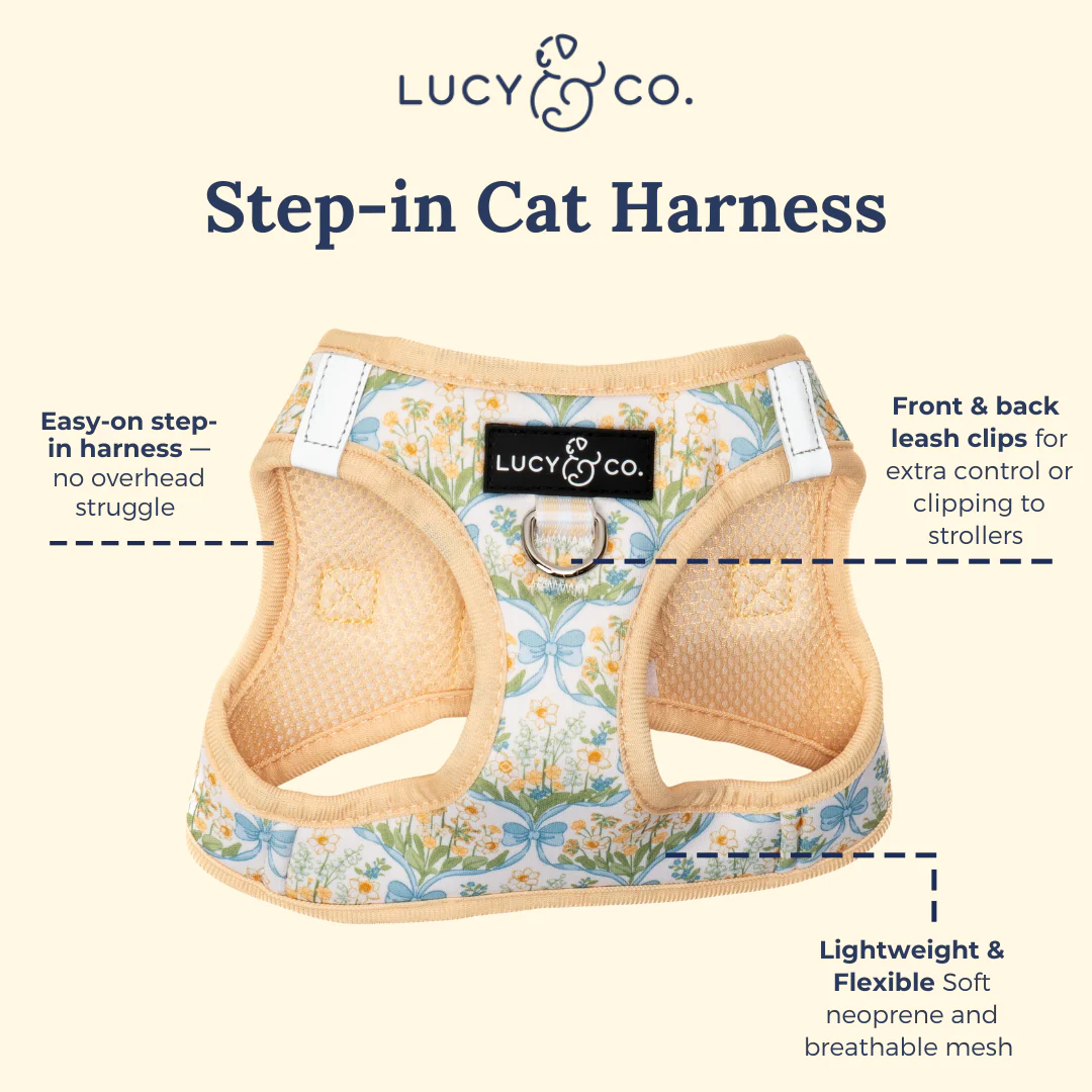 Sunshine and Daffodils Step-in Cat Harness - Image 6