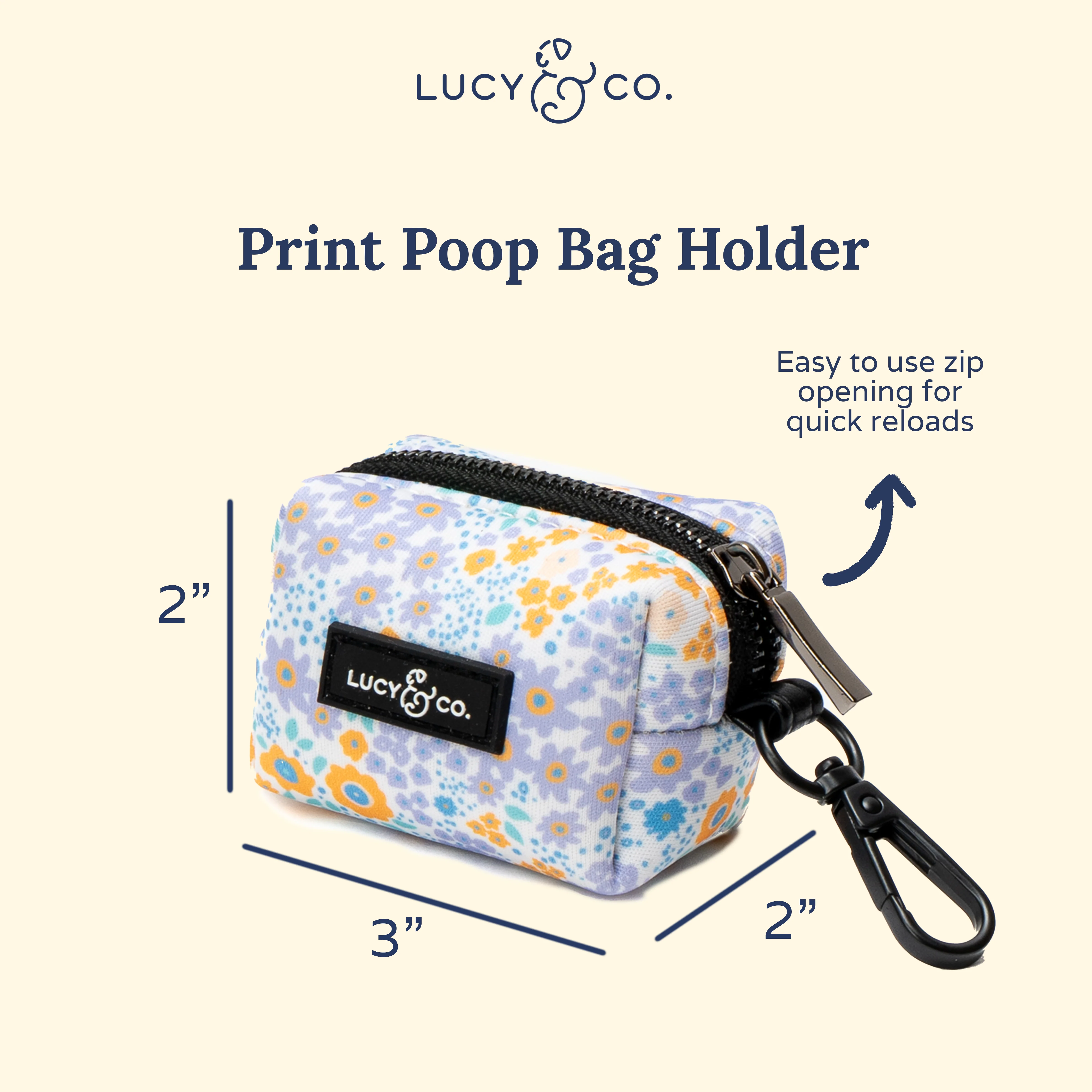 Among the Wildflowers Poop Bag Holder - Image 3