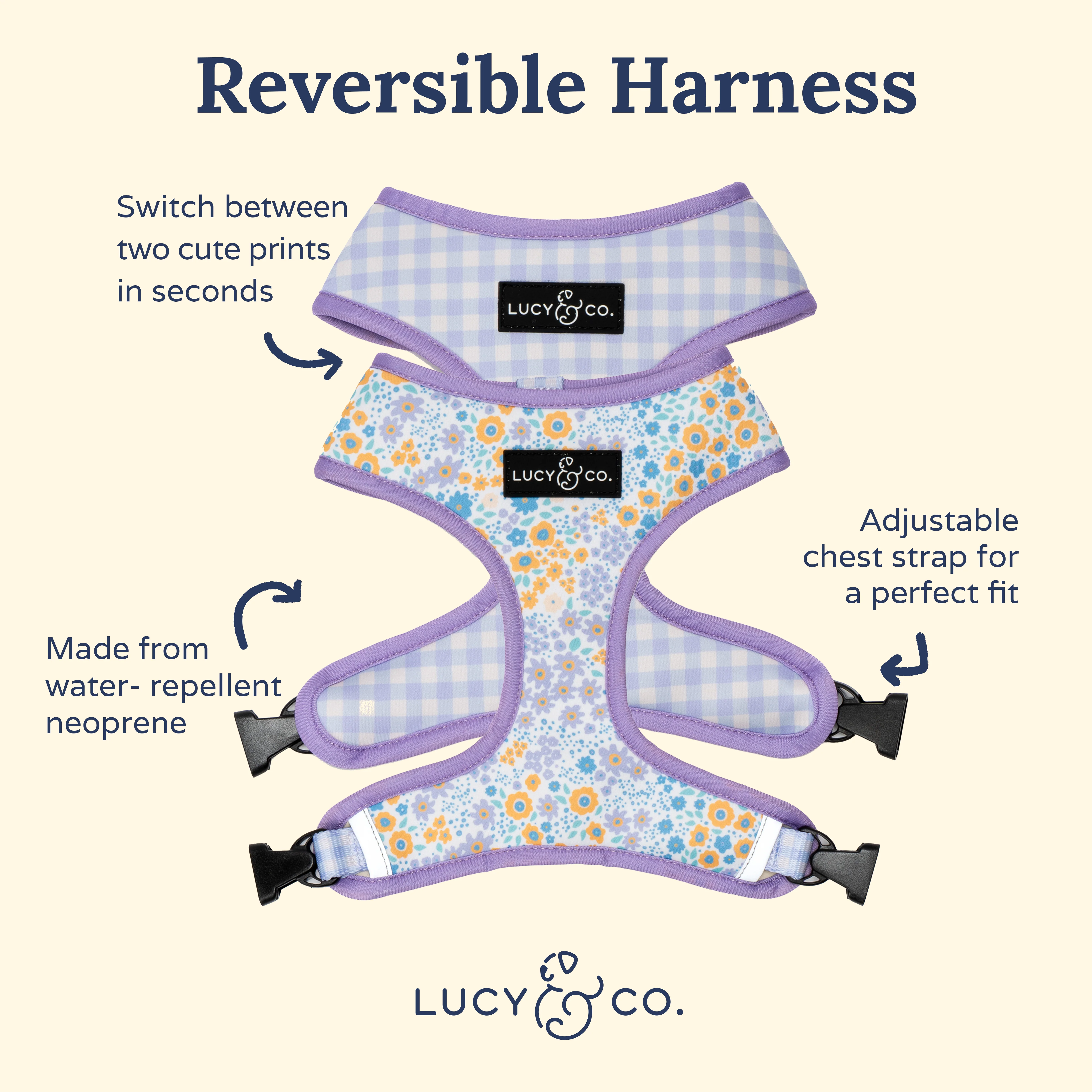 Among the Wildflowers Reversible Harness - Image 5