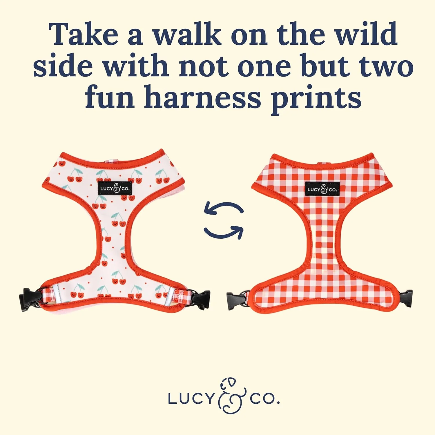 Cheery Cherries Reversible Harness - Image 5