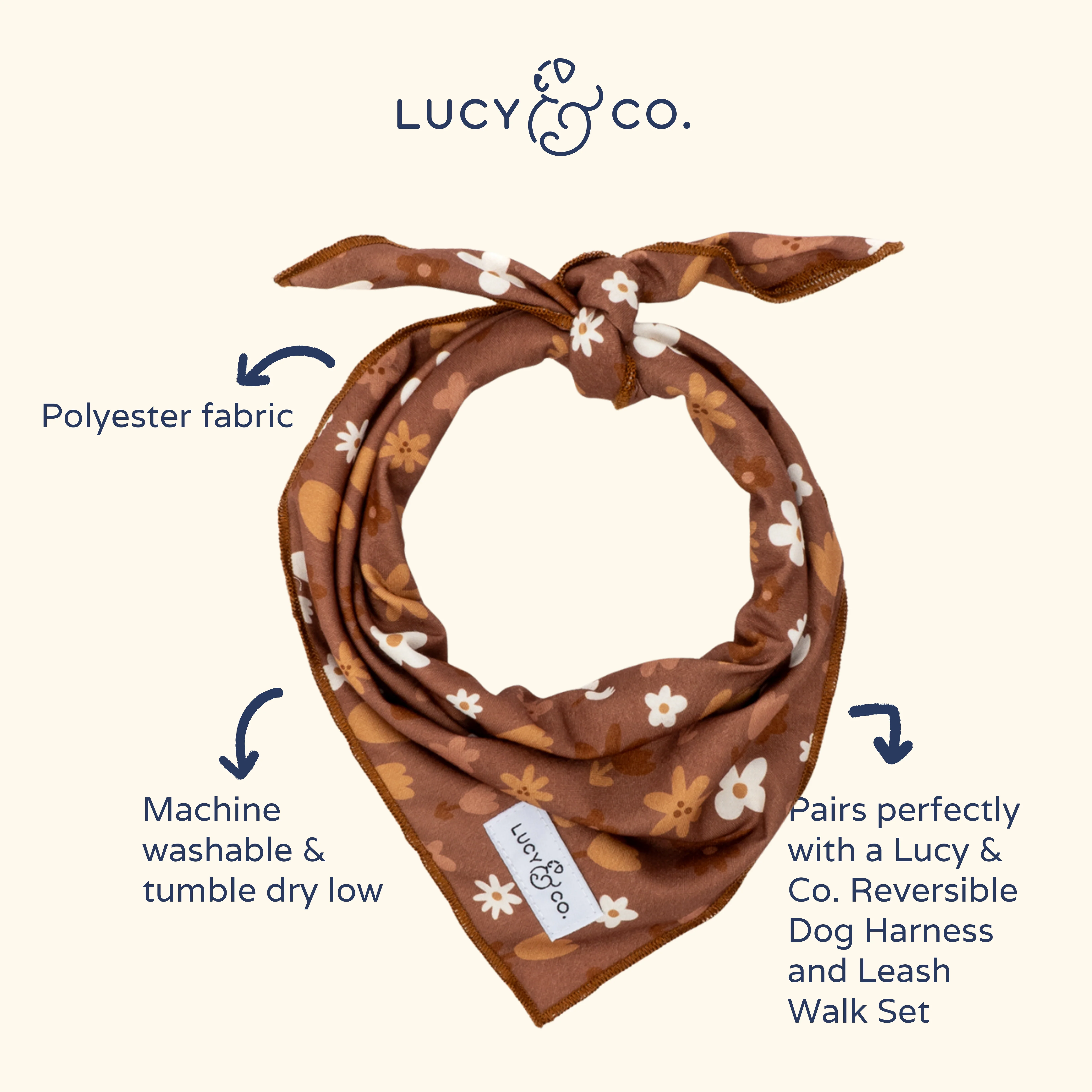 Chocolate Meadows Bandana - Image 3