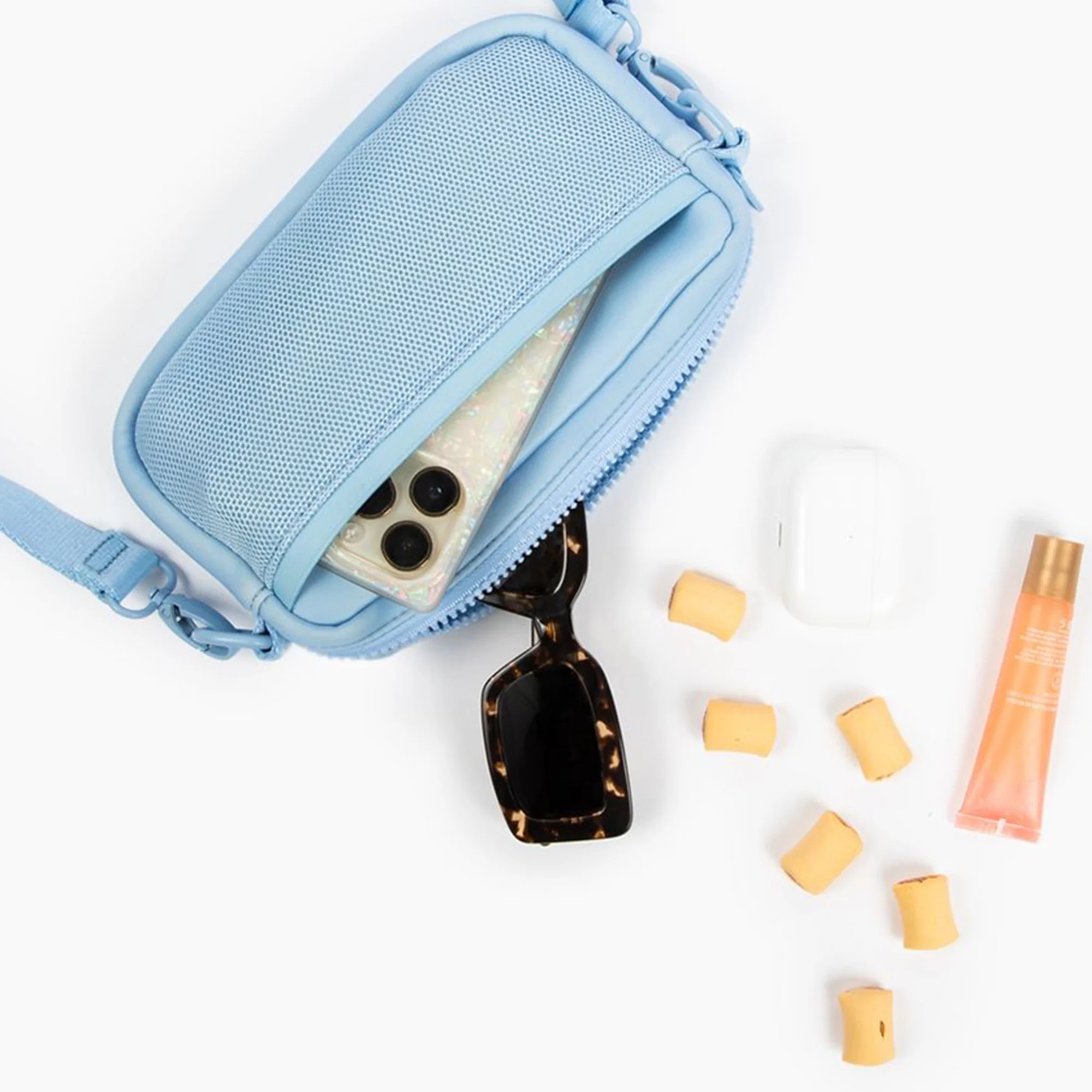Denim Blue Crossbody Bag - Image 3