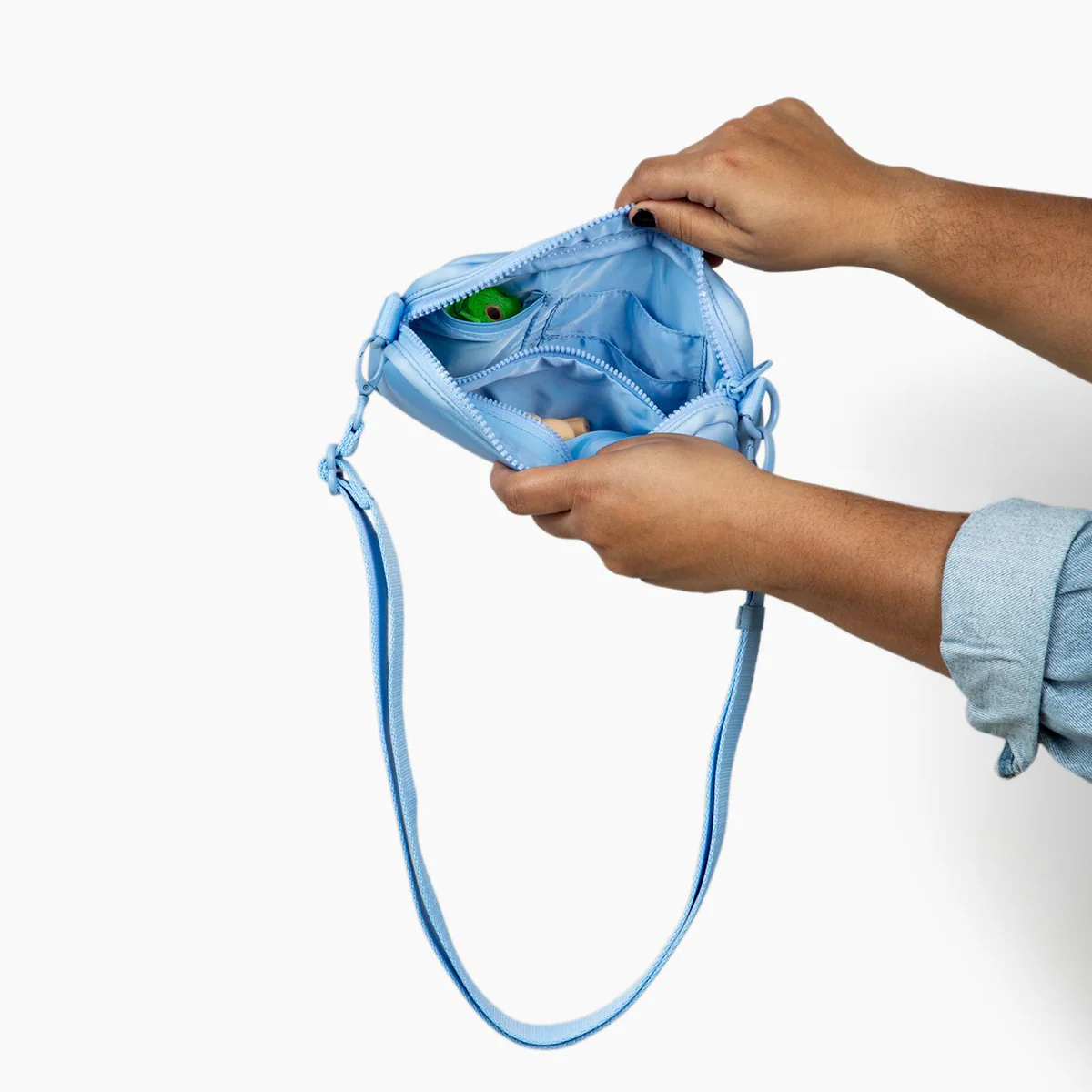 Denim Blue Crossbody Bag - Image 8