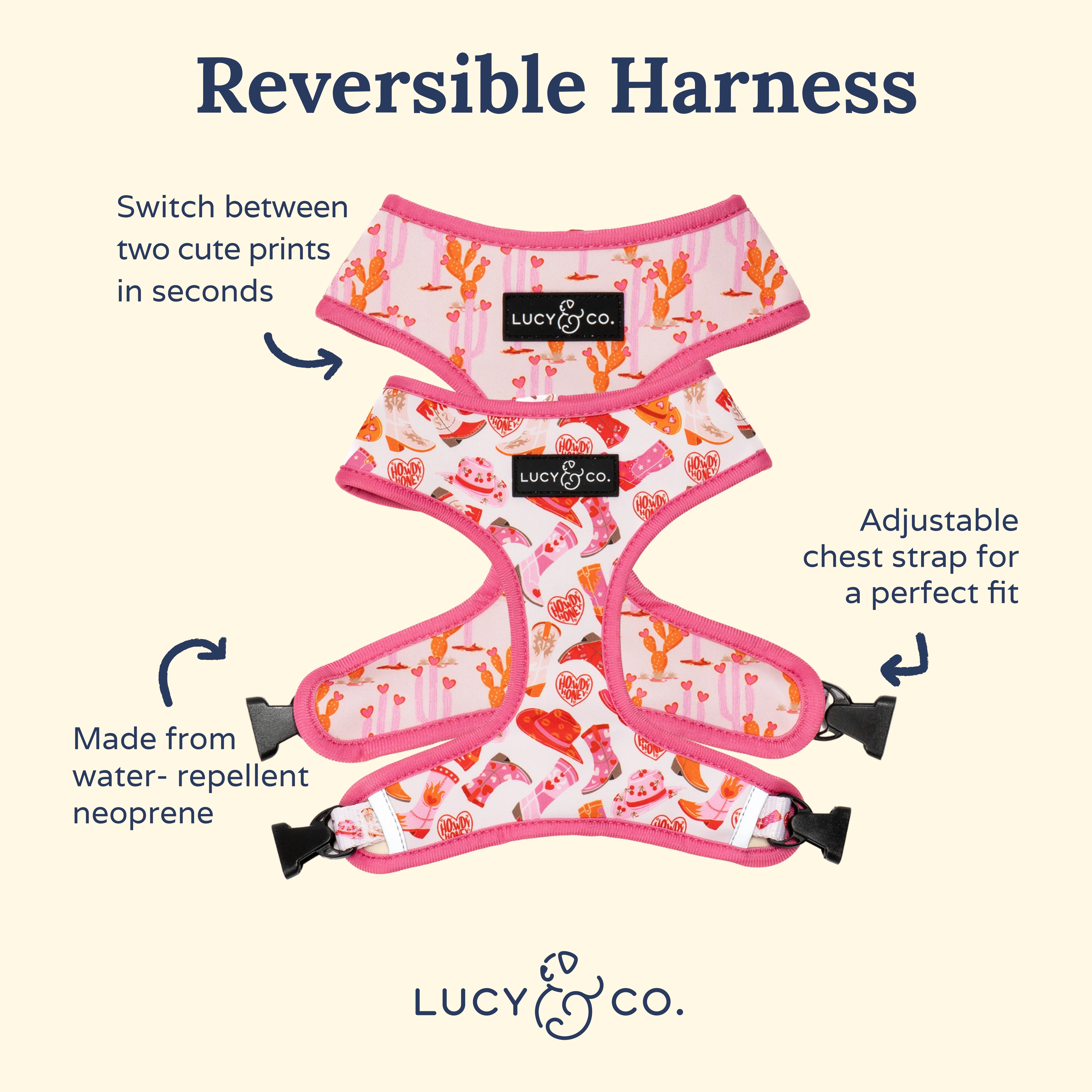 Howdy, Honey Reversible Harness - Image 8