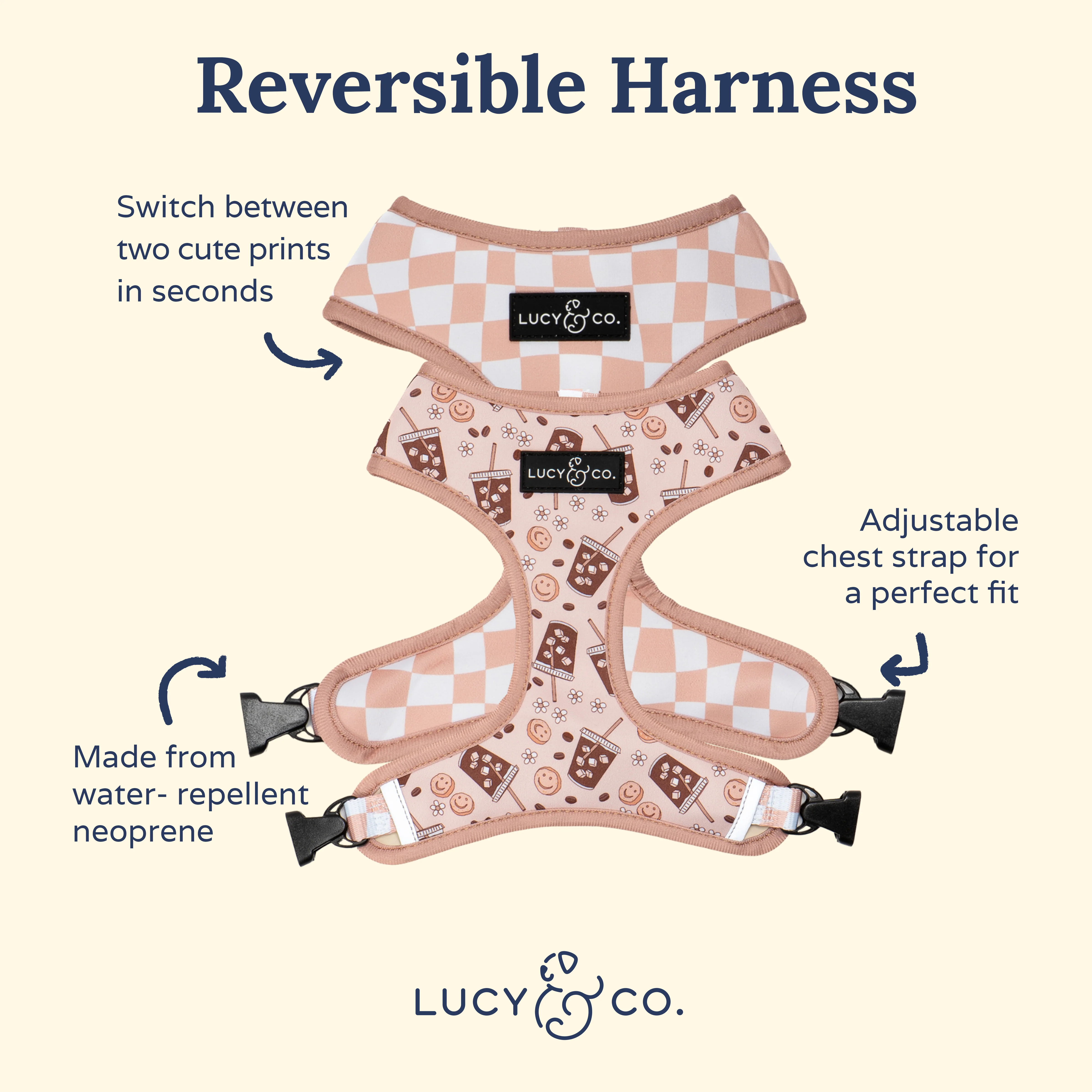 Iced Coffee SZN Reversible Harness - Image 6