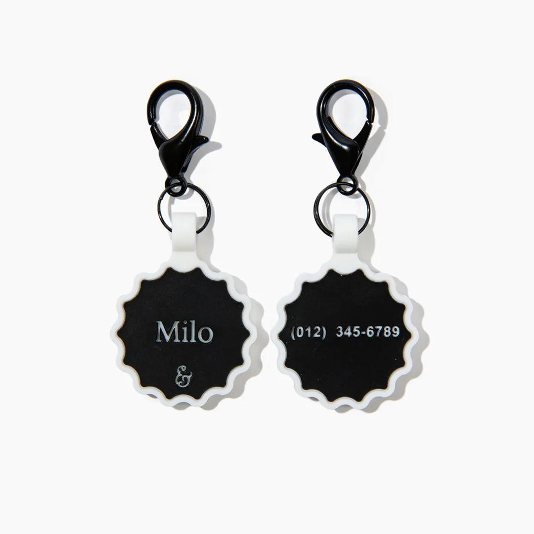 Midnight Silicone Personalized ID Tag - Image 3