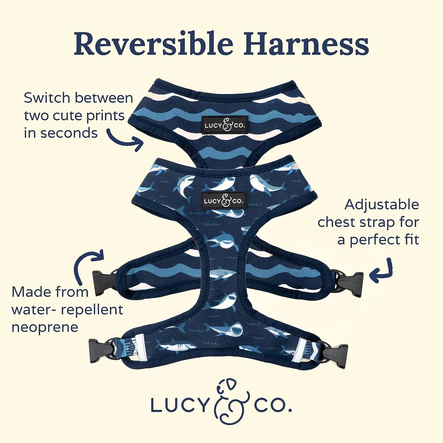 Shark Attack Reversible Harness - Image 5
