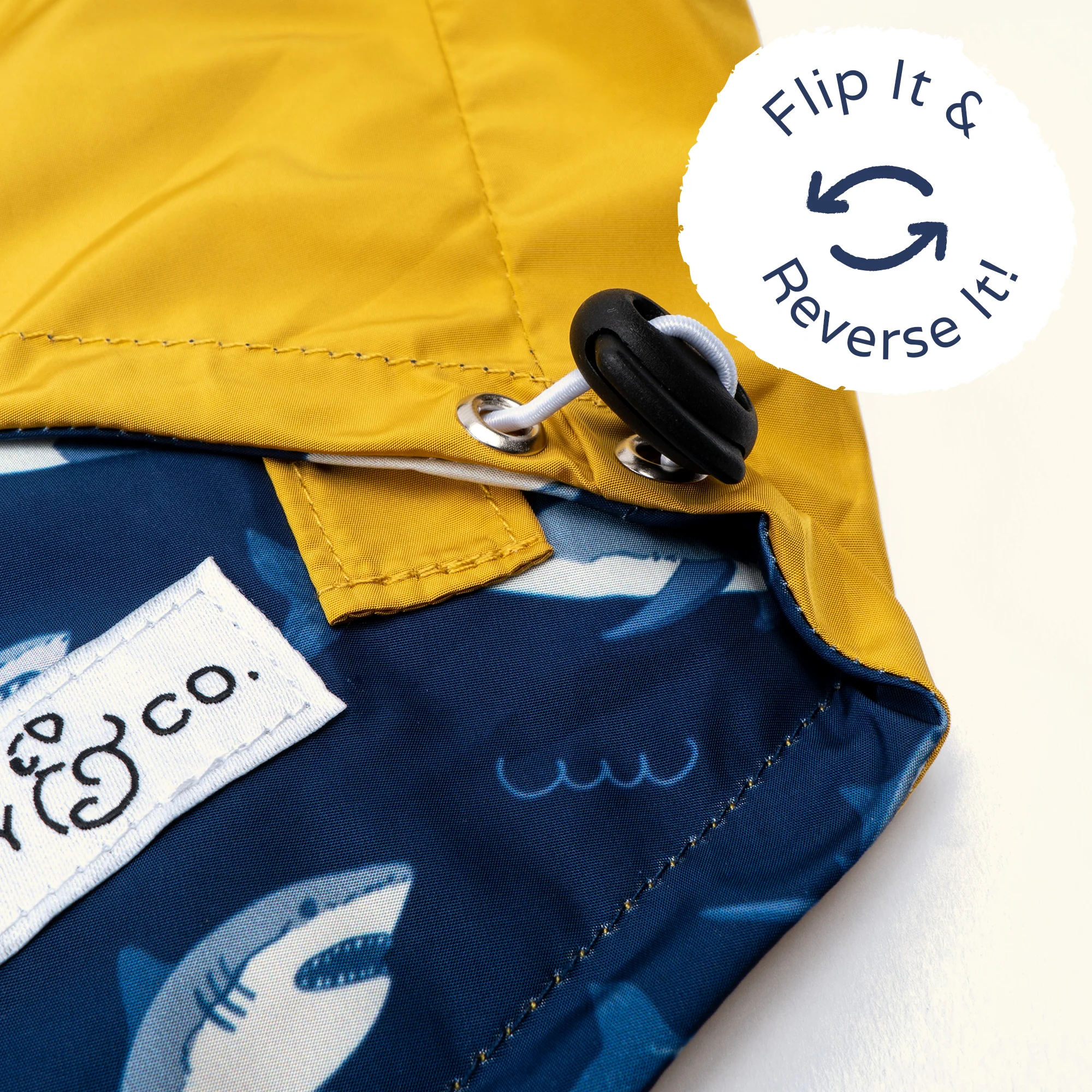 Shark Attack Reversible Raincoat - Image 4