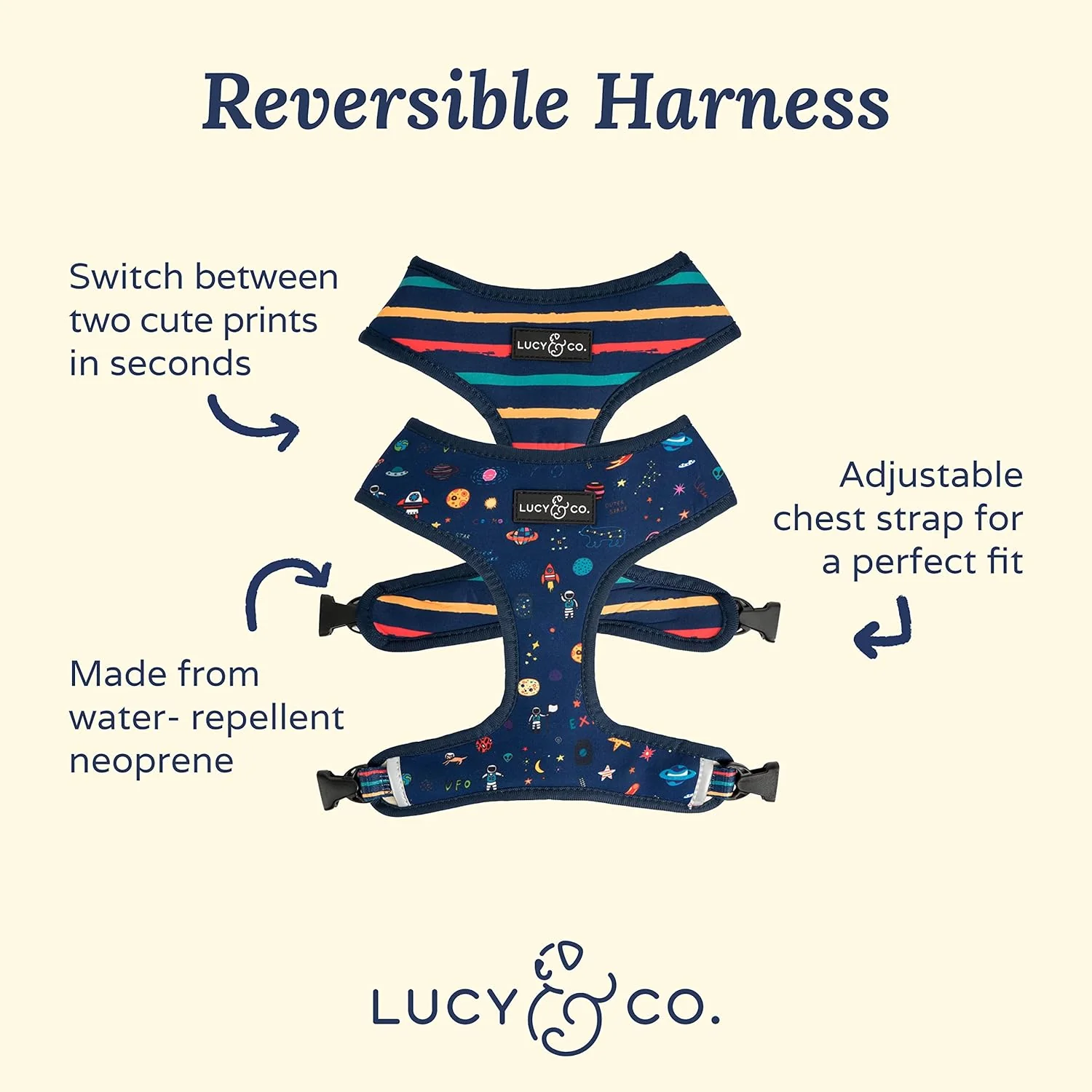 Space Doodle Reversible Harness - Image 4