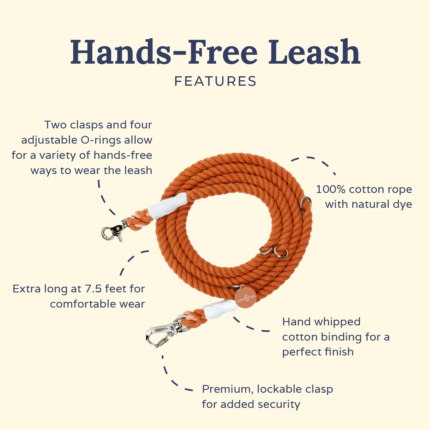 Spice Hands-Free Rope Leash - Image 3