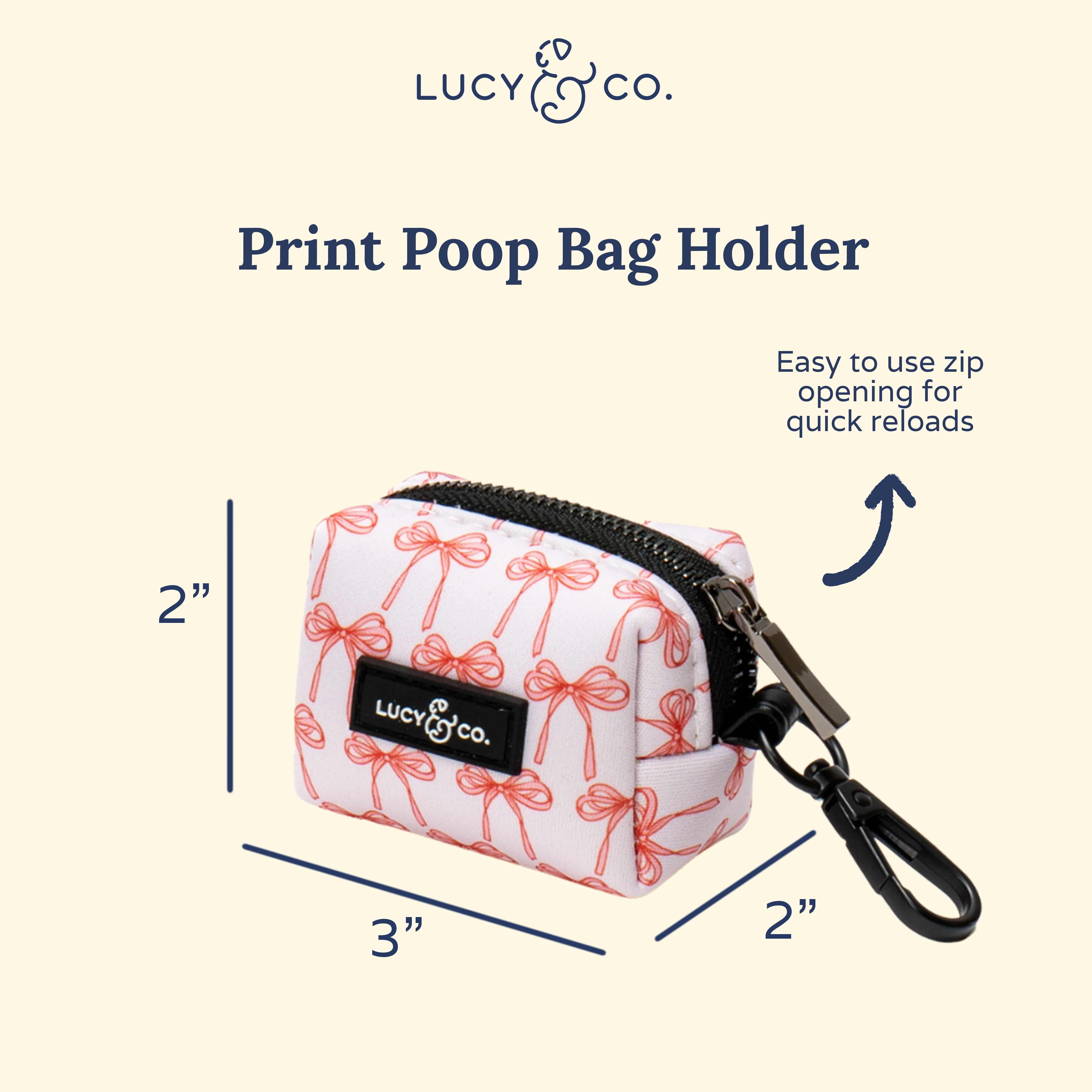 Take a Bow Poop Bag Holder - Image 3