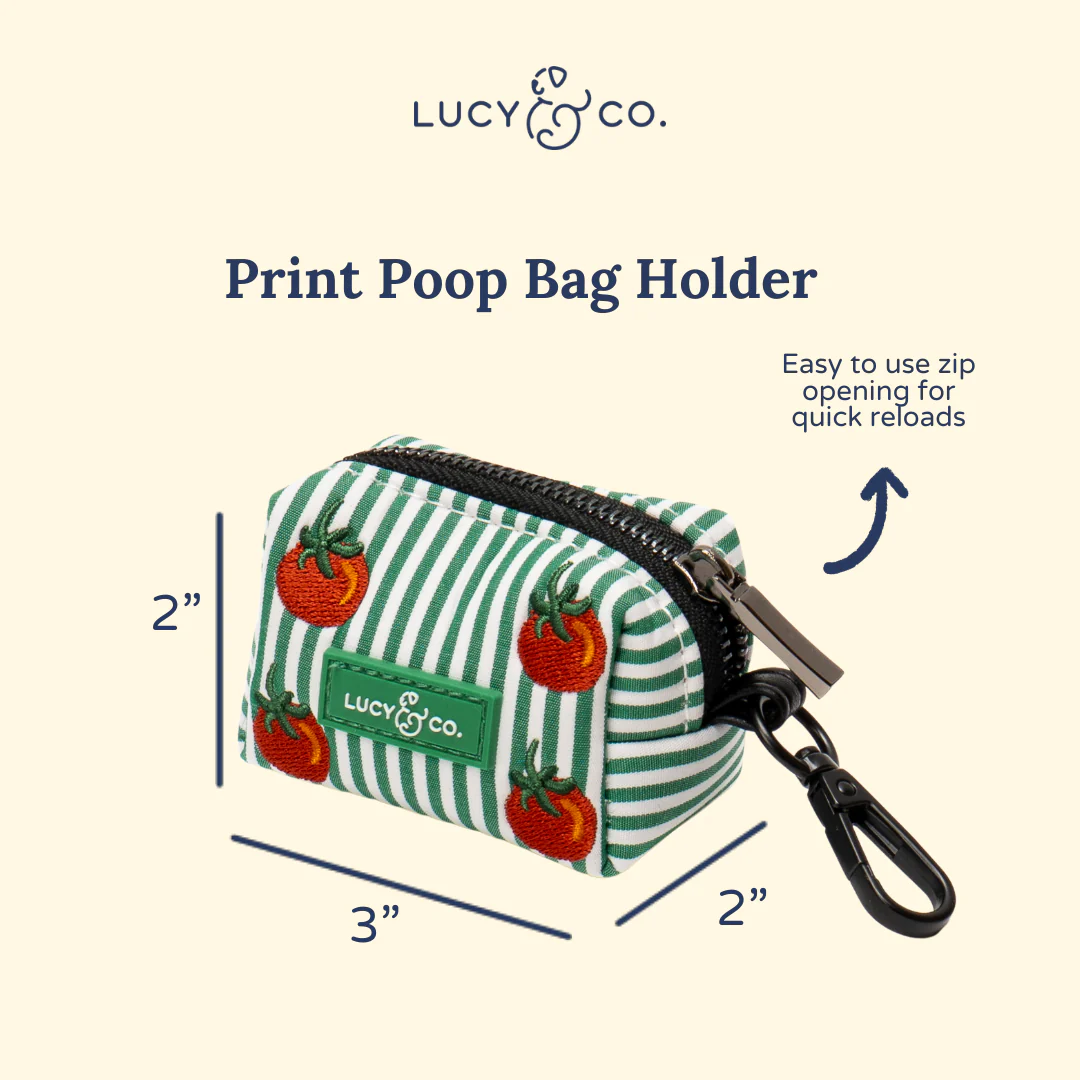 Tomato, Tomahto Embroidered Poop Bag Holder - Image 3